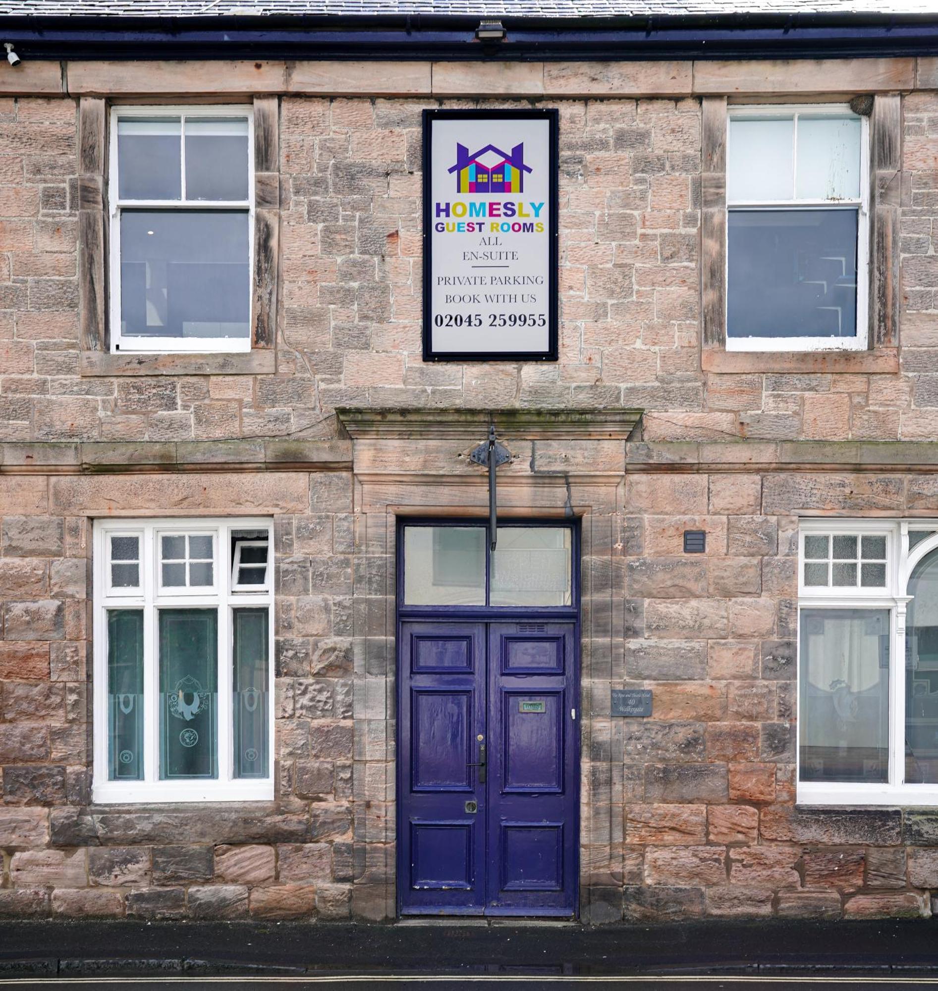 Homesly Guest Rooms, Comfortable En-Suite Guest Rooms With Free Parking And Self Check-In Berwick Upon Tweed Екстер'єр фото